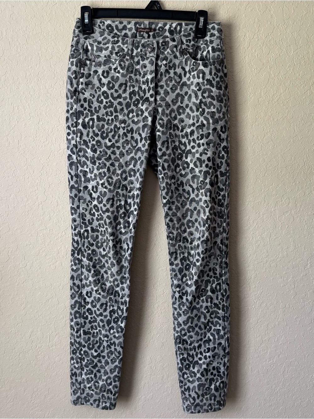 J. Mclaughlin | Women's Lexi Leopard Print Skinny Jeans Size 0 Gray White Safari